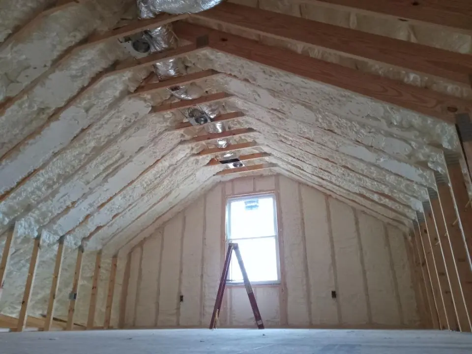 Spray foam roofing application for Crawl Space Insulation project in Absecon